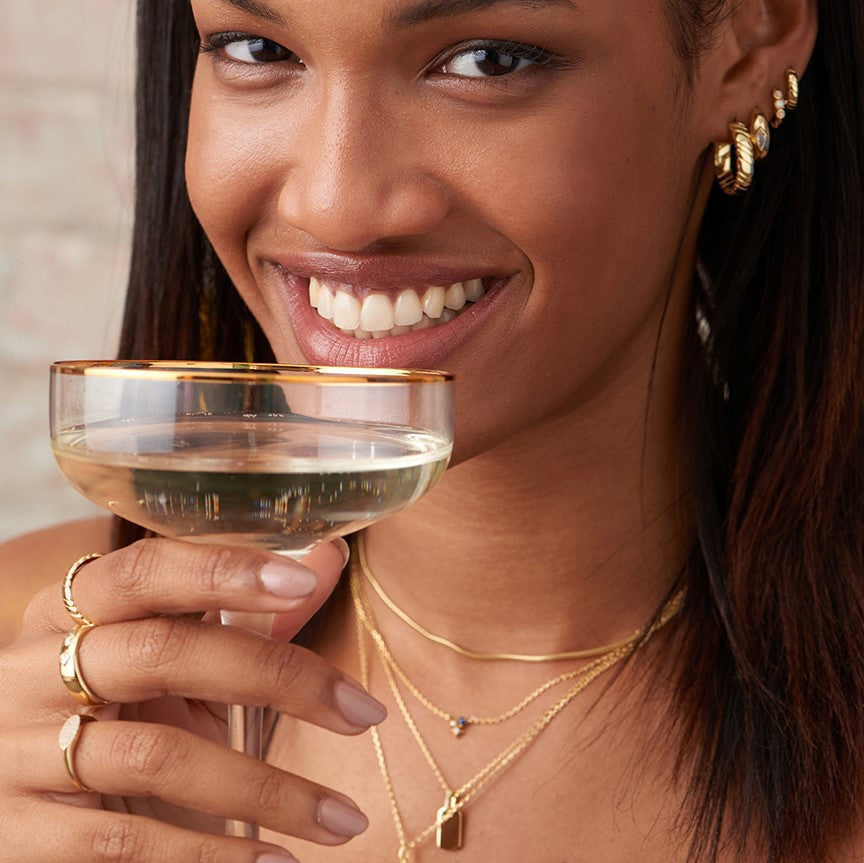 Ania Haie Snake Chain Necklace Gold Plated