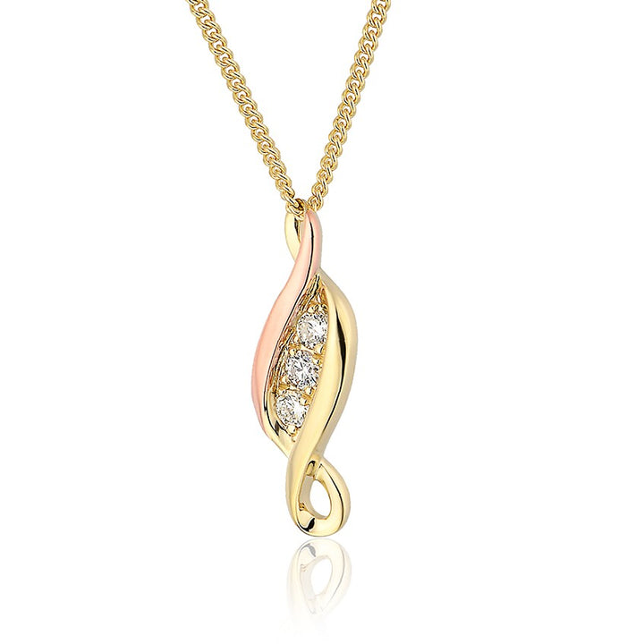 Clogau Past Present Future Pendant Gold - PPFP