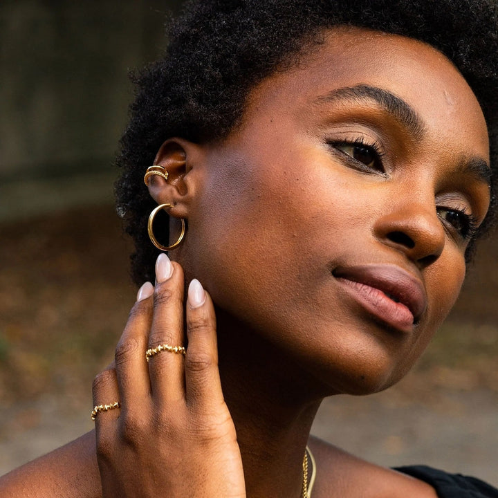 Scream Pretty Perfect Hoop Earrings - Gold SPG-267