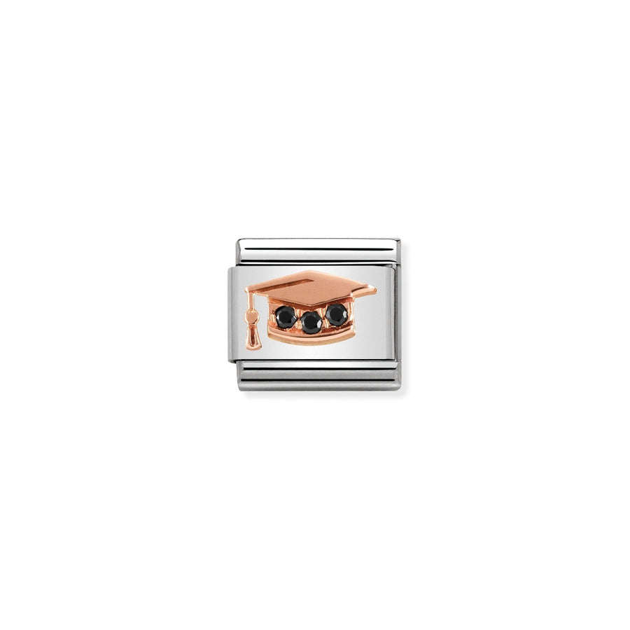 Nomination Rose Gold and Zirconia Classic Graduation Charm - 430305/11