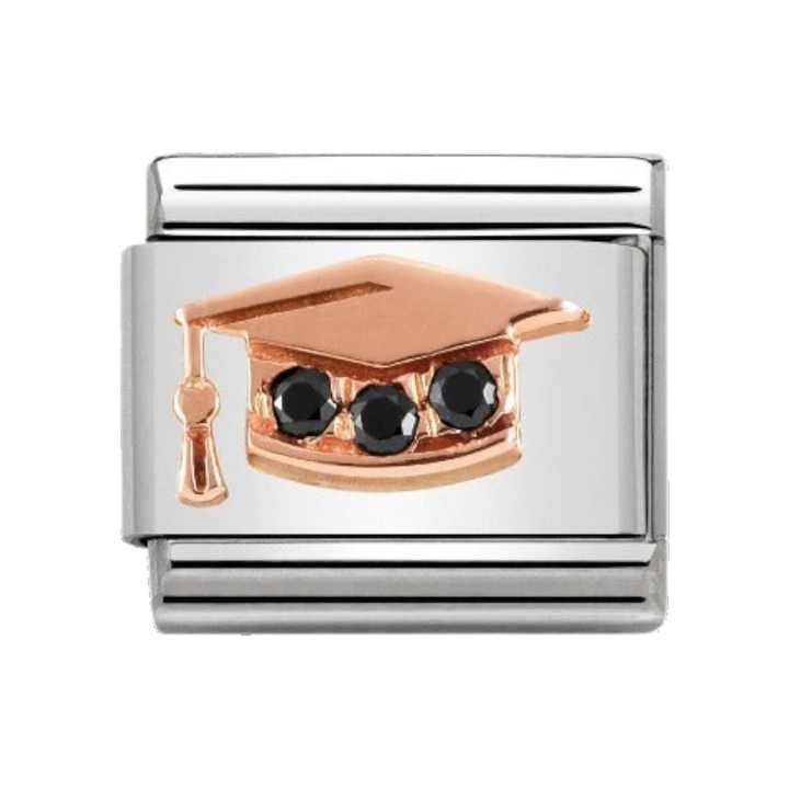 Nomination Rose Gold and Zirconia Classic Graduation Charm - 430305/11