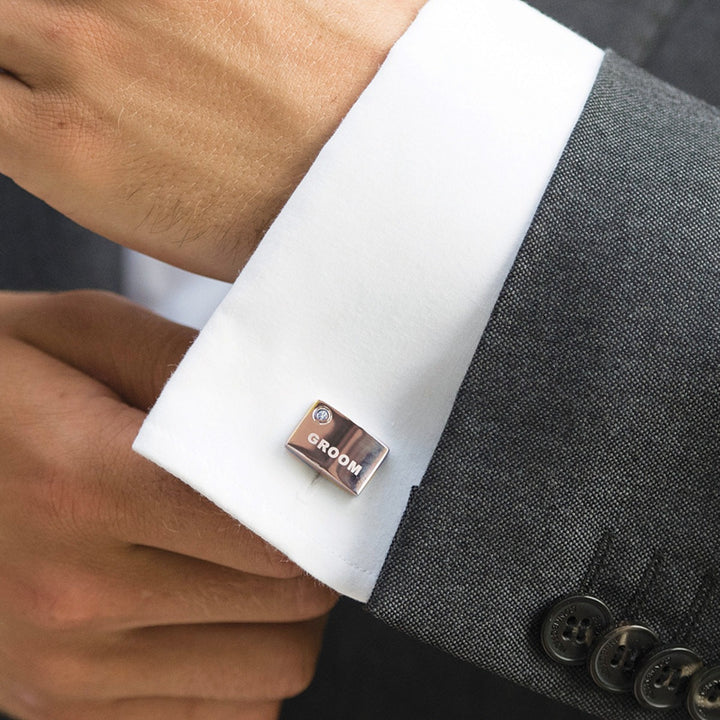 Ivory and Co Rose Groom Cufflinks