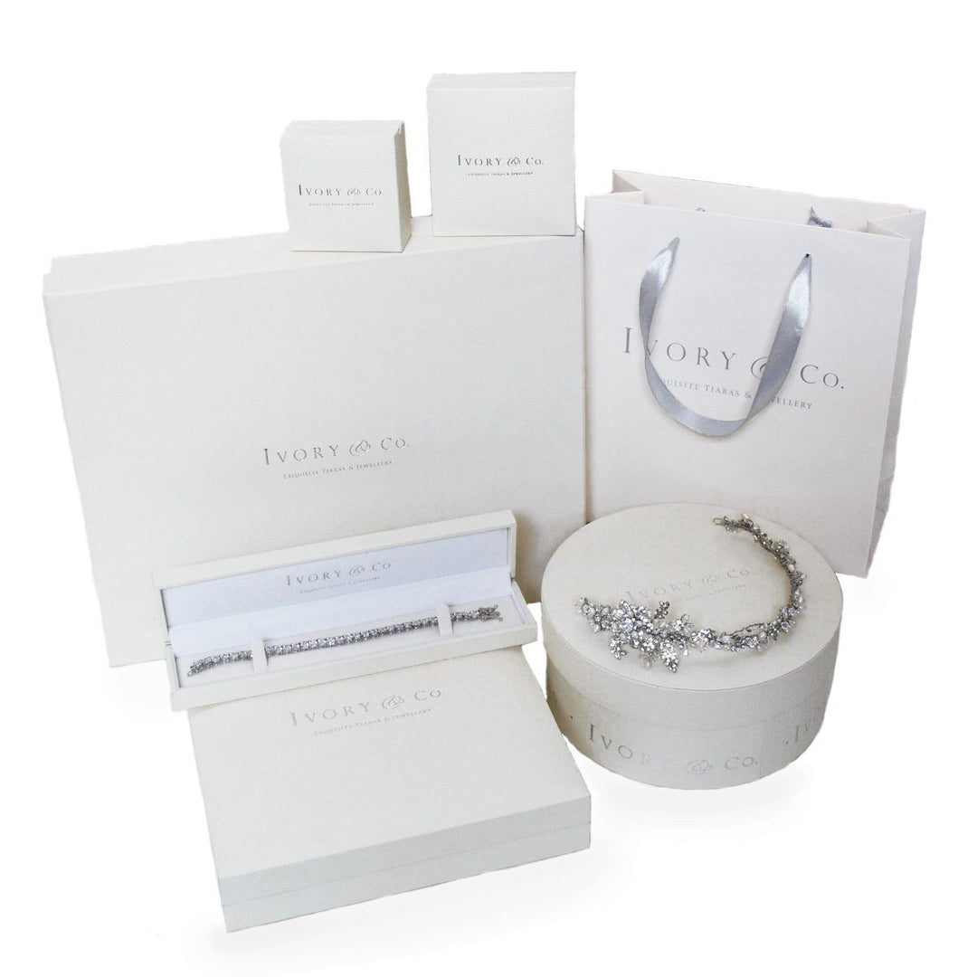 Ivory & Co Sandringham Cluster Drop Earrings