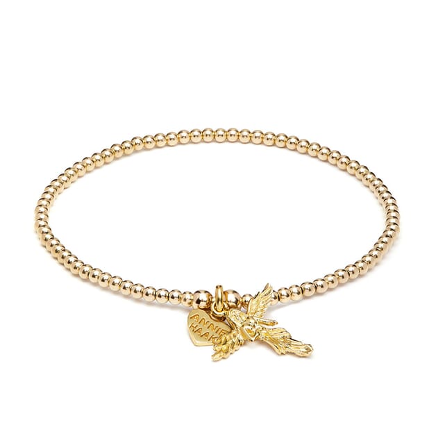 Annie Haak Santeenie My Guardian Angel Gold Charm Bracelet B0321-17 and B0321-19