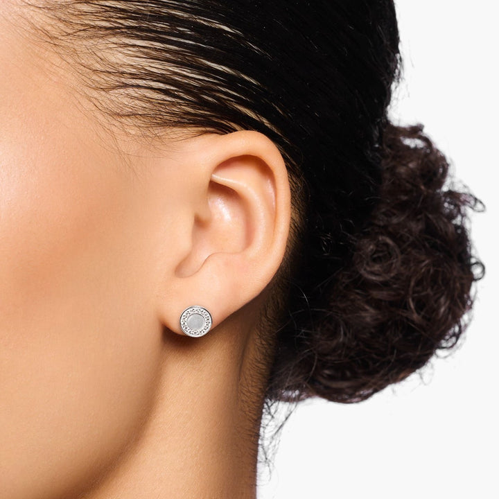 Thomas Sabo Circle Silver and Zirconia Stud Earrings H2061-051-14