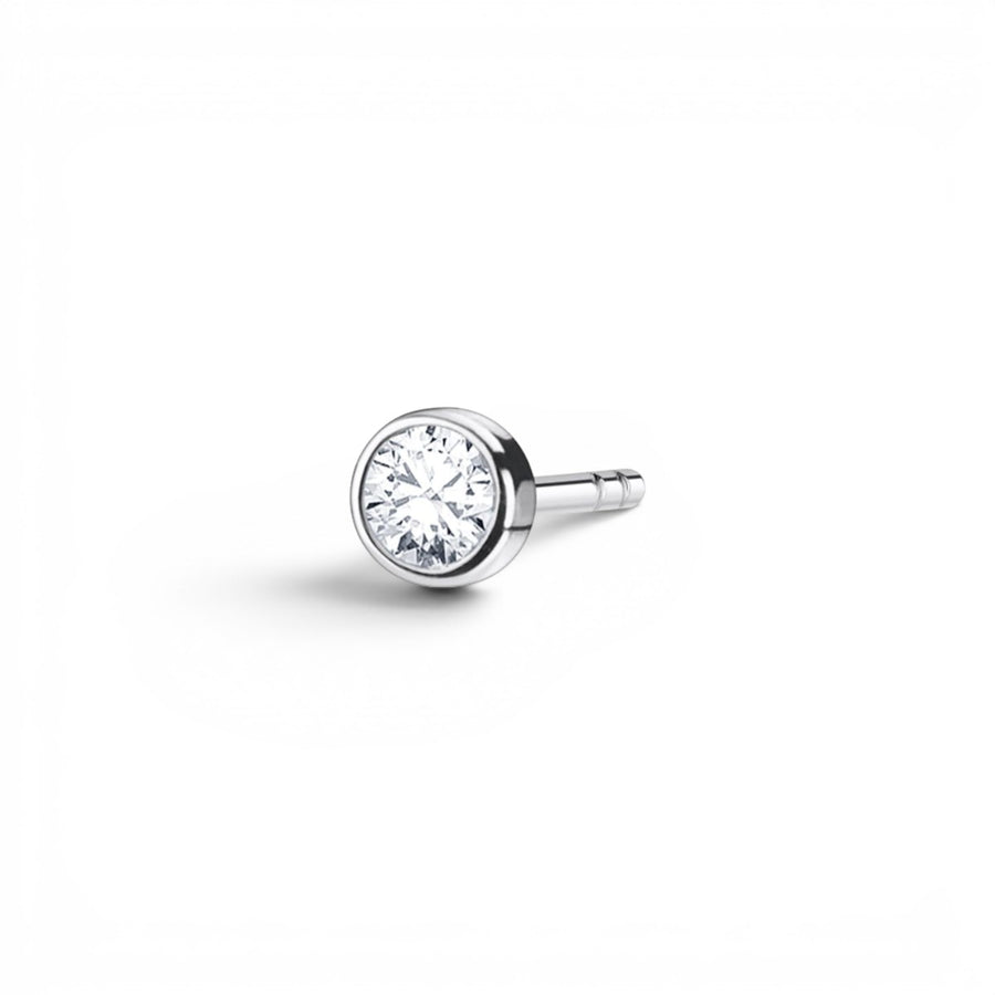 Thomas Sabo Single Round Silver White Stone Stud - H2136-051-14
