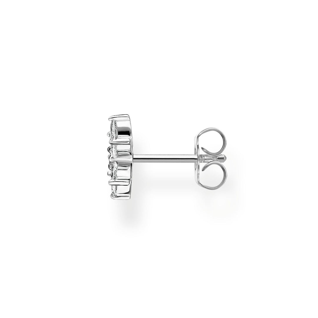 Thomas Sabo Single Earring - Flower with White Stones in Silver H2196-051-14