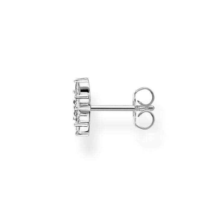 Thomas Sabo Single Earring - Flower with White Stones in Silver H2196-051-14