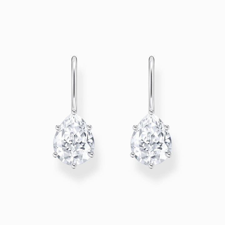 Thomas Sabo Earrings with White Drop Shaped Zirconia - Silver - H2290-051-14