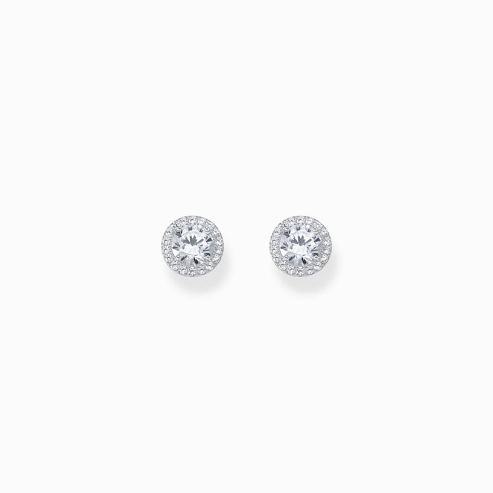 Thomas Sabo Silver Halo Stud Earrings with White Zirconia H2304-051-14