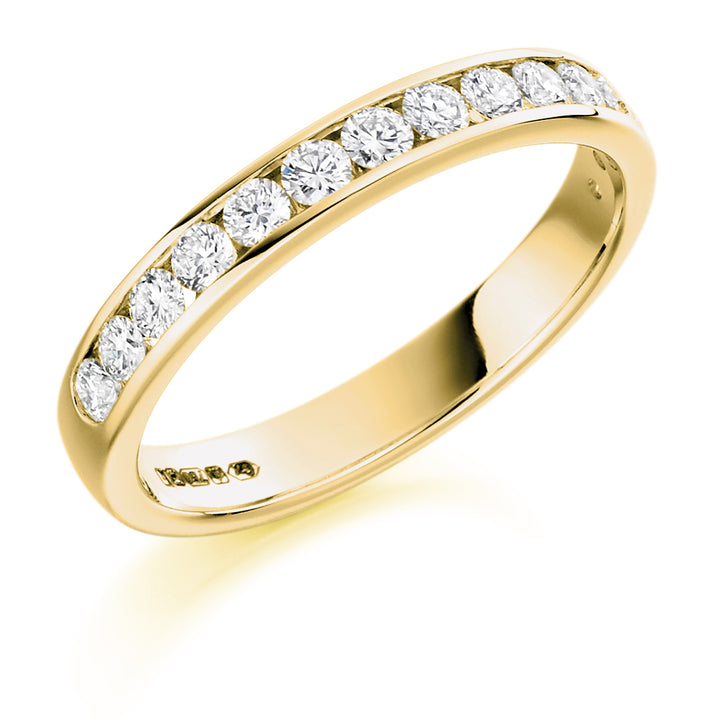 Raphael Collection Half Eternity Ring - Channel Set - Round Brilliant HET1310