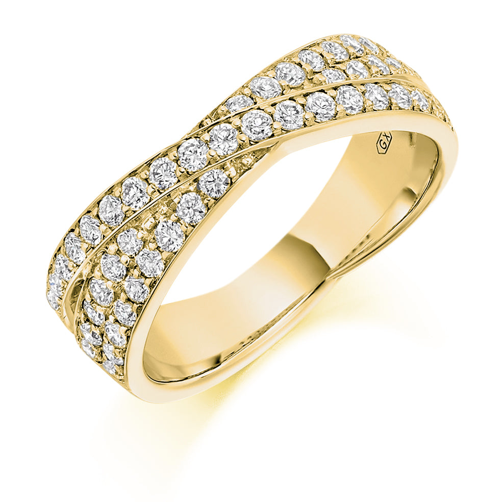  Triple Crossover Grain Set Diamonds