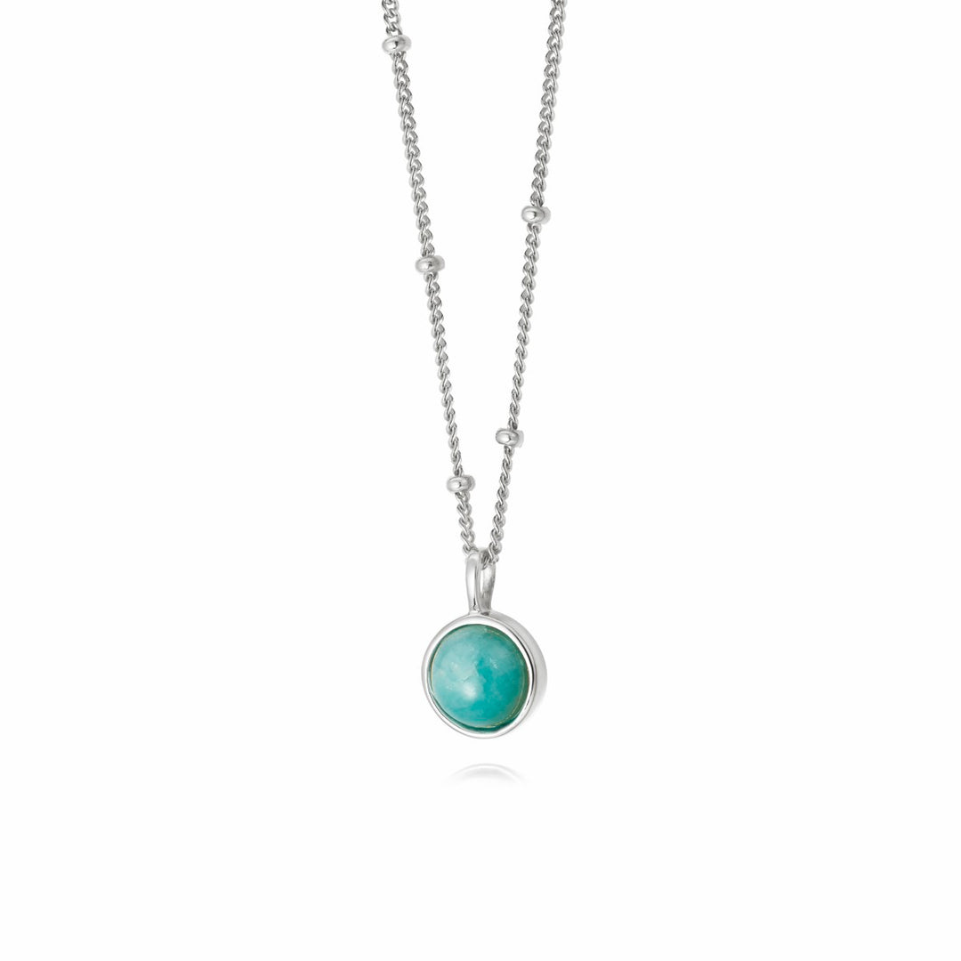 Daisy Amazonite Healing Necklace - Silver HN2003_SLV