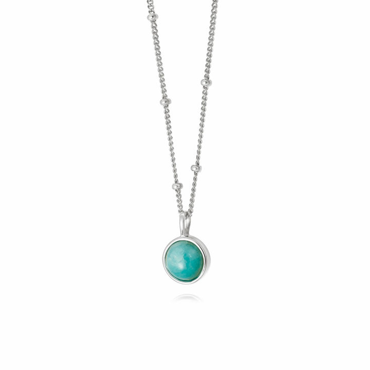 Daisy Amazonite Healing Necklace - Silver HN2003_SLV
