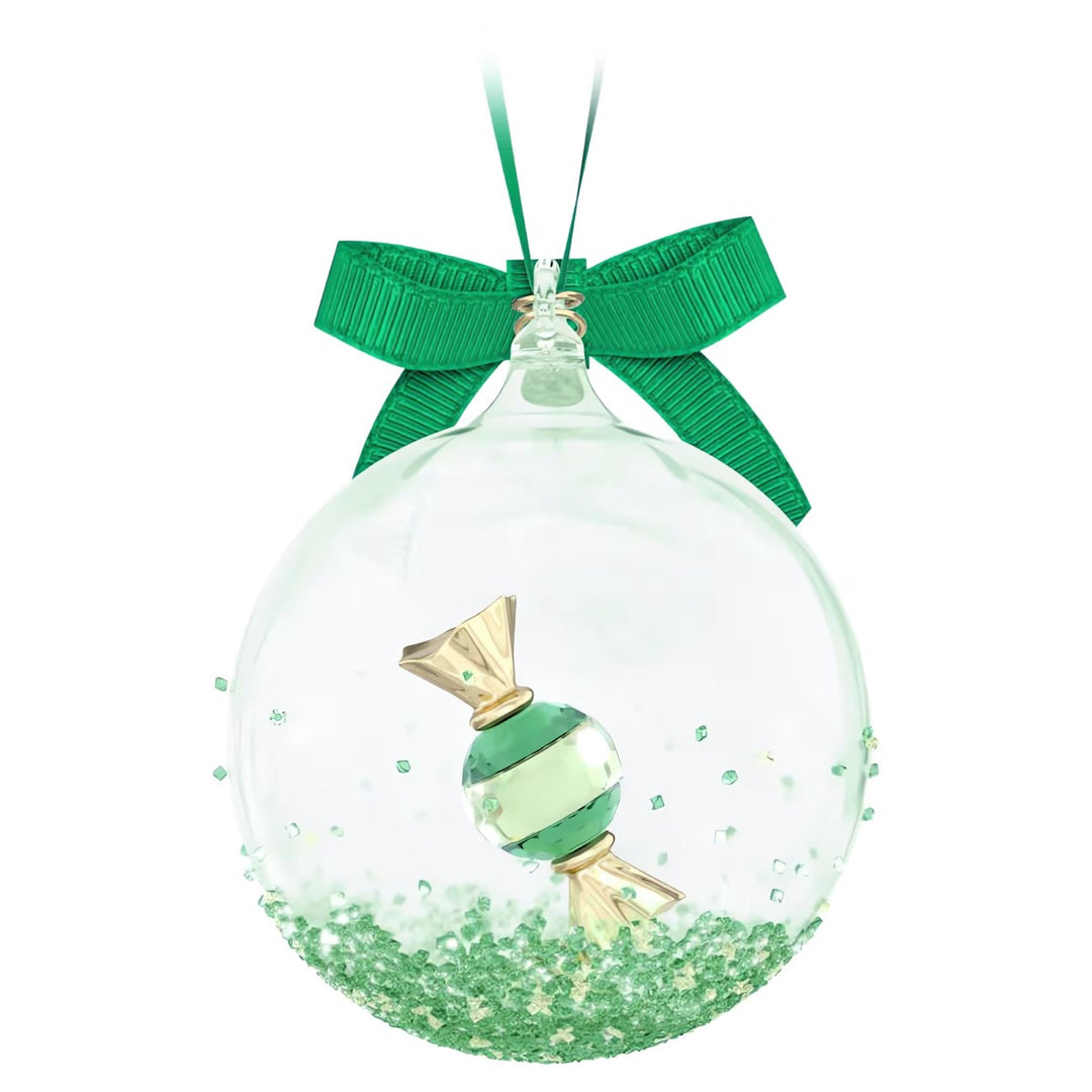 Swarovski Crystal Holiday Cheers Dulcis Ball Ornament - Green 5688312