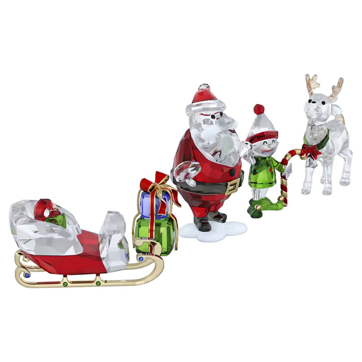Swarovski Crystal Holiday Cheers Santa Story Set - 5713797