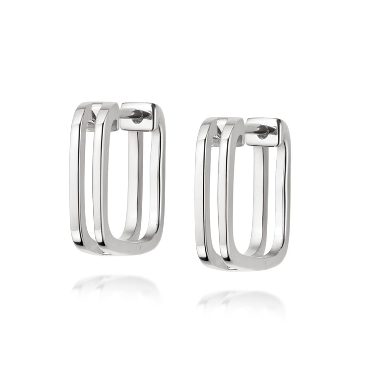 Daisy Rupi Huggie Hoop Earrings - Silver HUG16_SLV