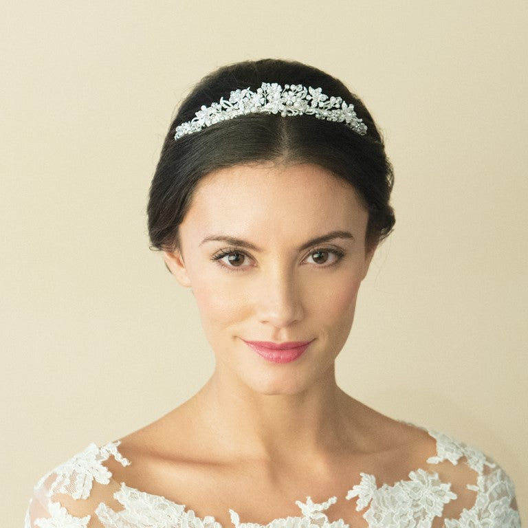 Ivory & Co Hyacinth Pearl Tiara