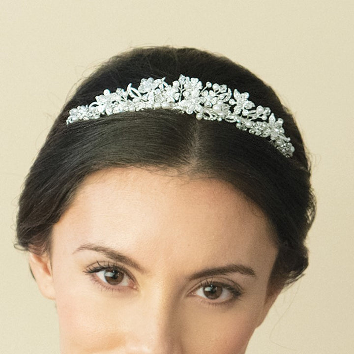 Ivory & Co Hyacinth Pearl Tiara