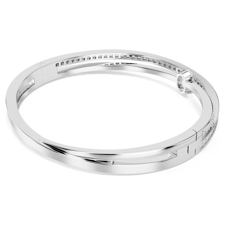 Swarovski Hyperbola Bangle Mixed Cuts White Rhodium Plated 5691225