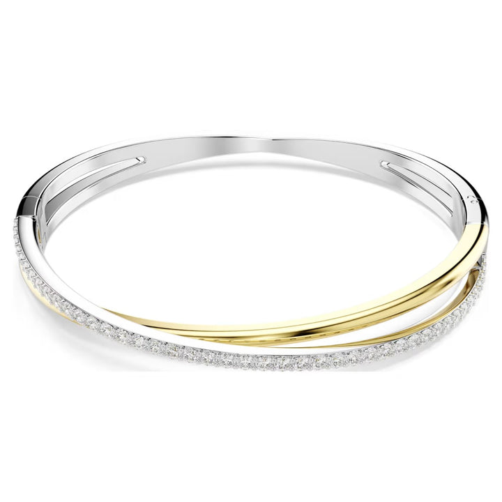 Swarovski Hyperbola Bangle - White with Mixed Metal Finish 5689720, 5689722