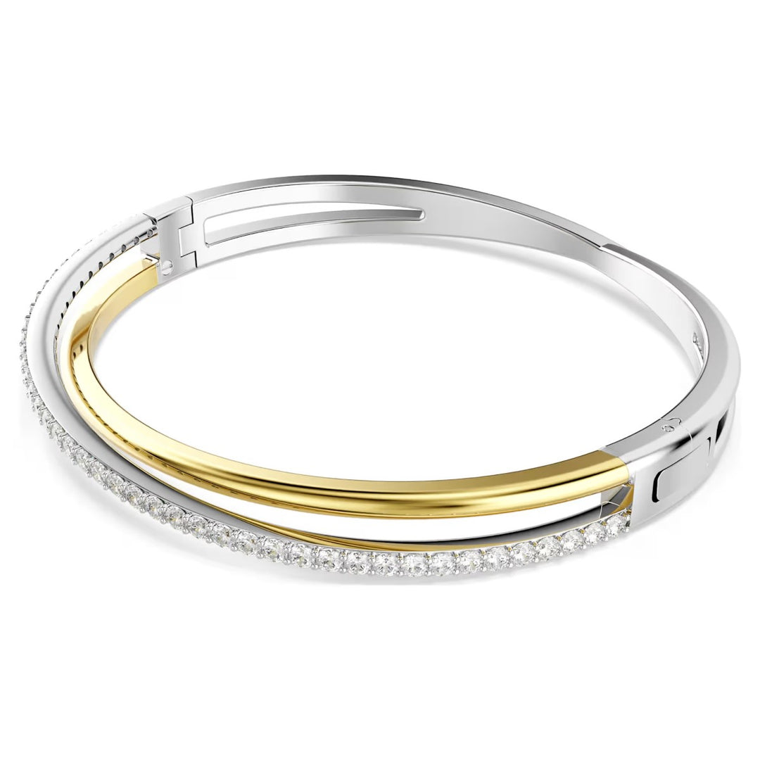 Swarovski Hyperbola Bangle - White with Mixed Metal Finish 5689720