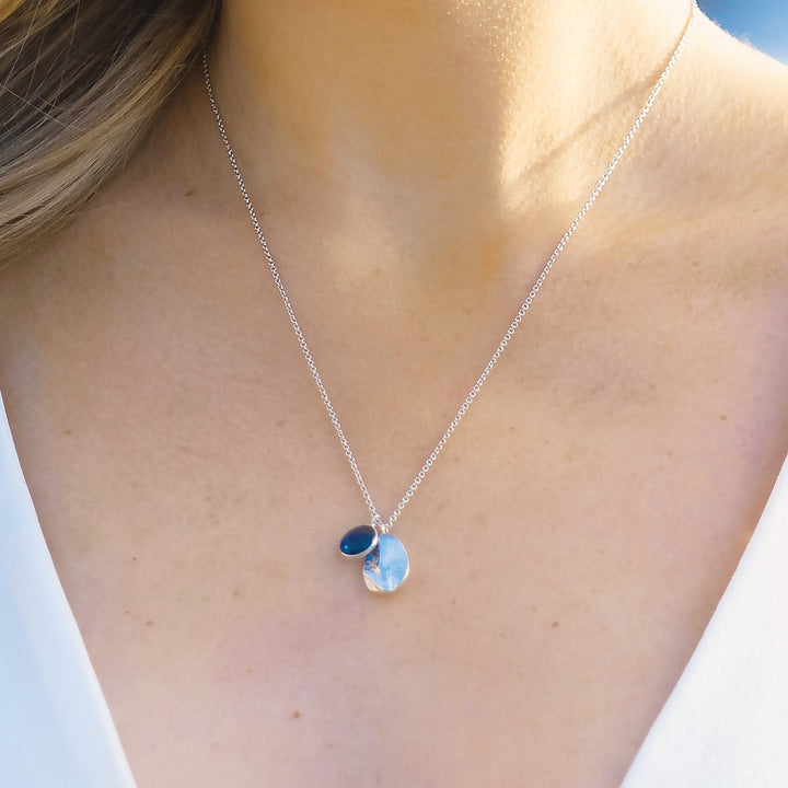 Sarah Alexander Iceberg Kyanite and Nugget Charm Necklace