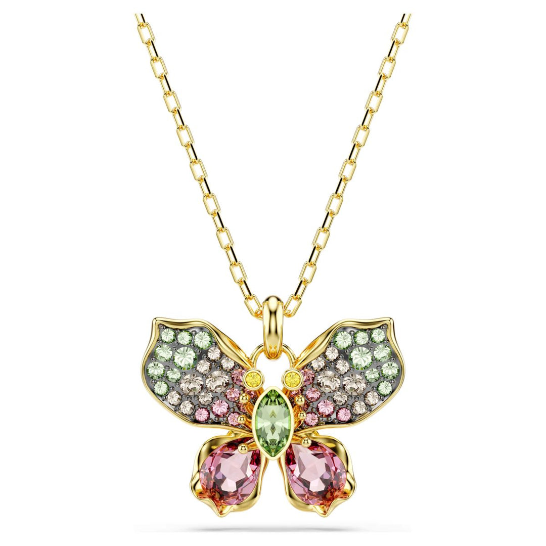 Swarovski Idyllia Butterfly Pendant - Multicolored with Gold Tone Plating - 5709950