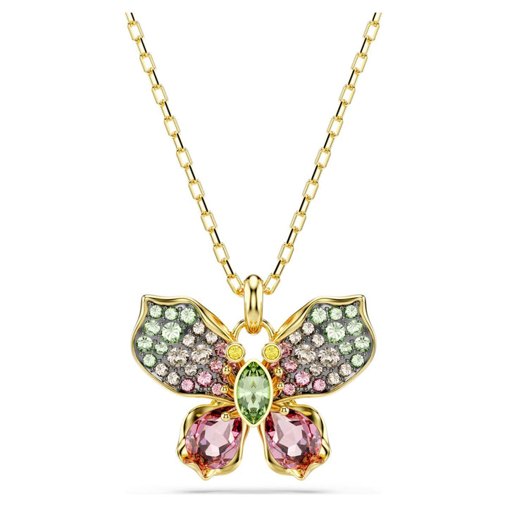Swarovski Idyllia Butterfly Pendant - Multicolored with Gold Tone Plating - 5709950