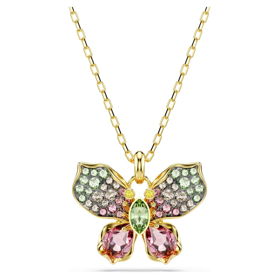 Swarovski Idyllia Butterfly Pendant - Multicolored with Gold Tone Plating - 5709950