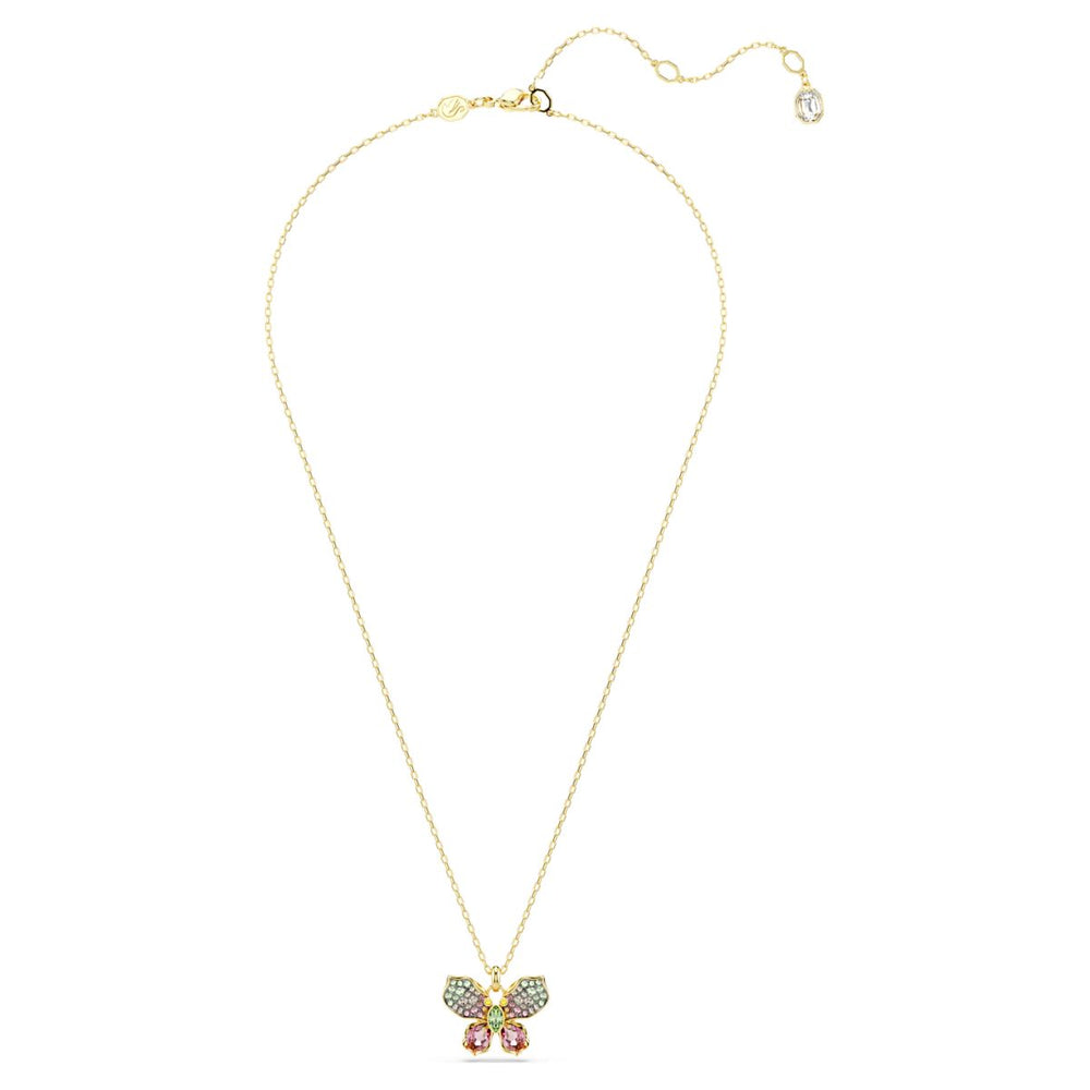 Swarovski Idyllia Butterfly Pendant - Multicolored with Gold Tone Plating - 5709950