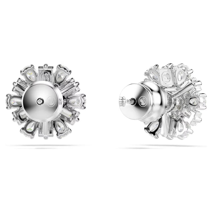 Swarovski Idyllia Snowflake Stud Earrings - White with Rhodium Plating 5691483