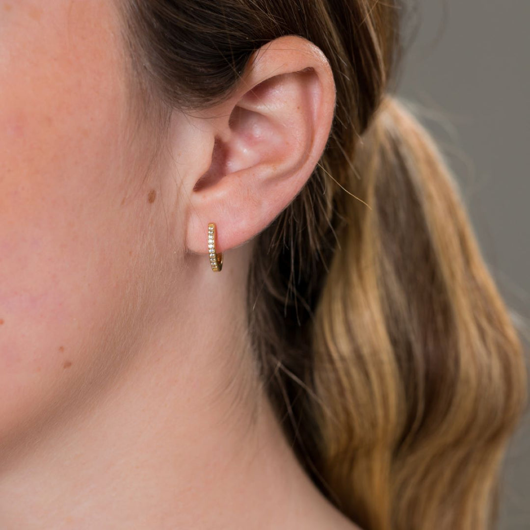 Georgini Noel Nights Shine Hoop Earrings - Gold - IE1036G