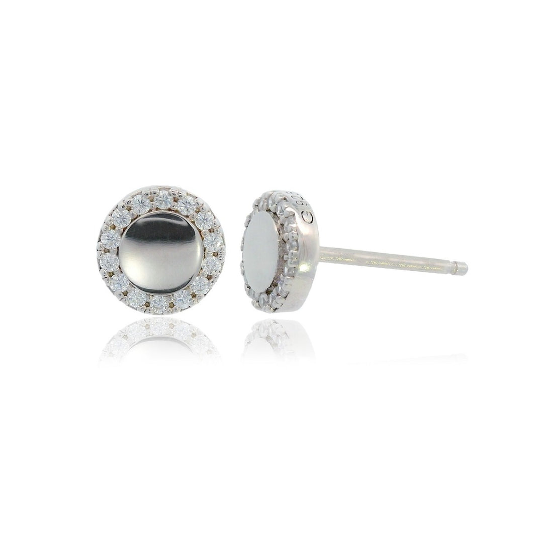 Georgini Chic Noel High Shine Stud Earrings - Silver. Item code: IE1056W