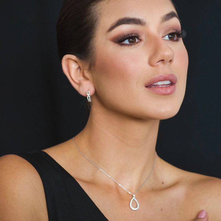 Georgini Goddess Link Hoop Earrings - Silver - IE1125W