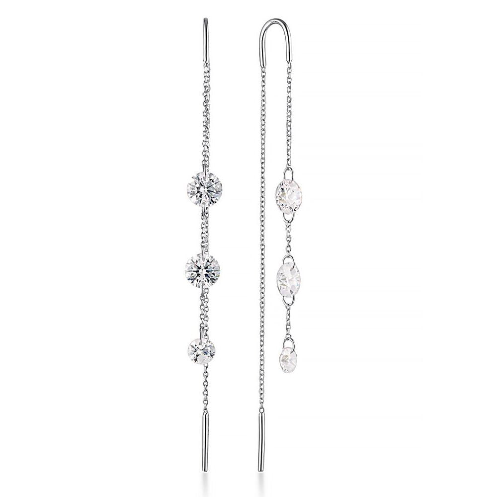 Georgini Mirage Ethereal Threader Earrings - Silver IE1165W