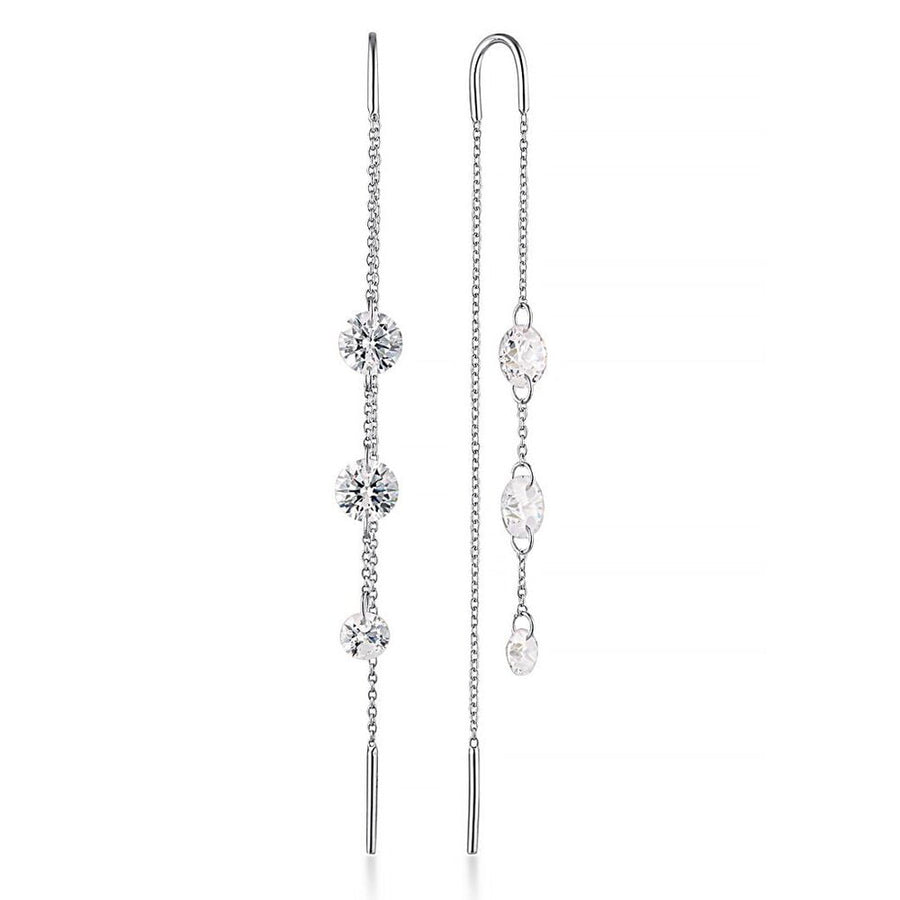 Georgini Mirage Ethereal Threader Earrings - Silver IE1165W