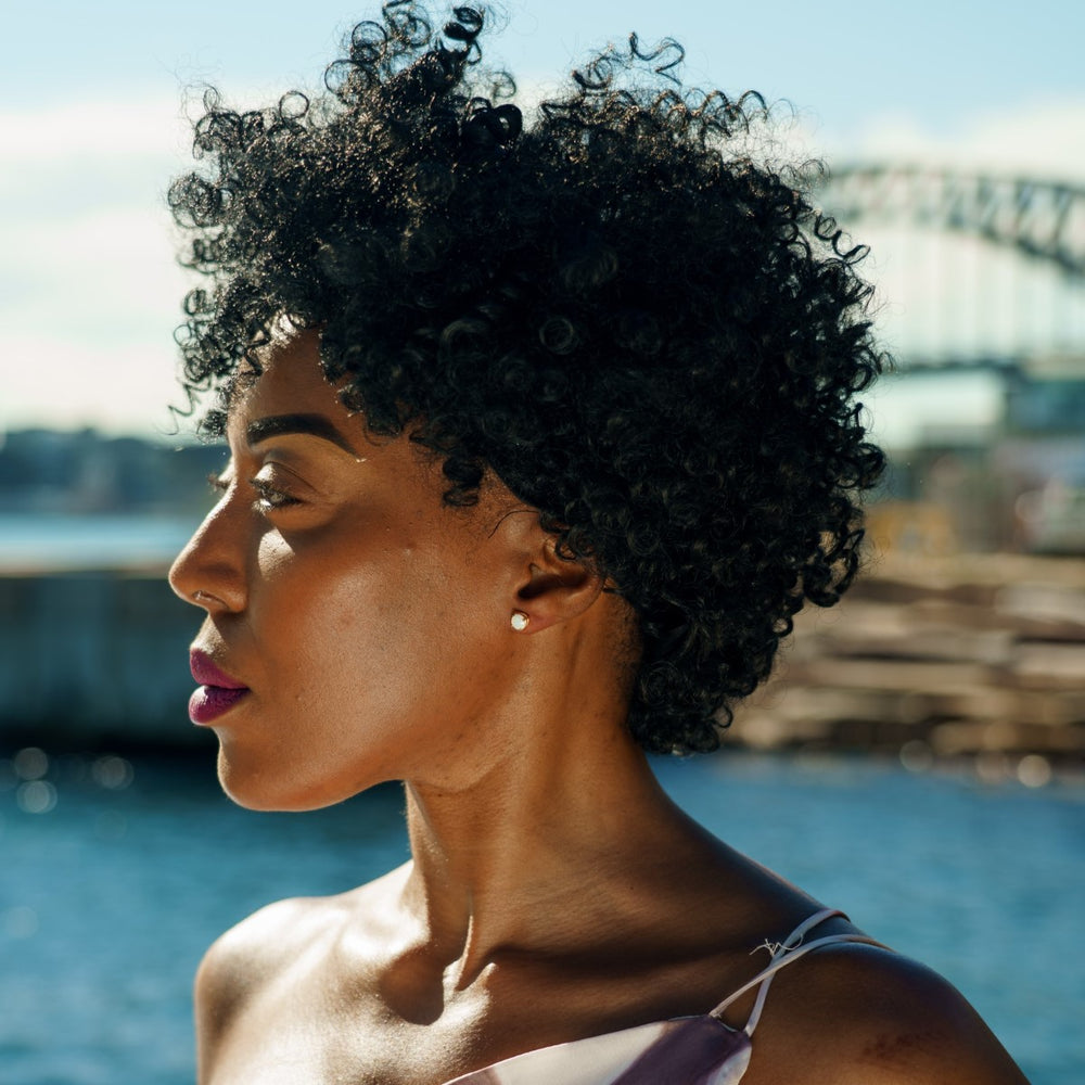 Georgini Opal Glow White Created Opal Stud Earrings - Gold. Item code: IE1182G