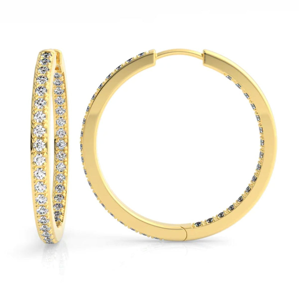 Georgini Elegant Essentials 25mm Gold Hoop Earrings. Item code IE1207G.