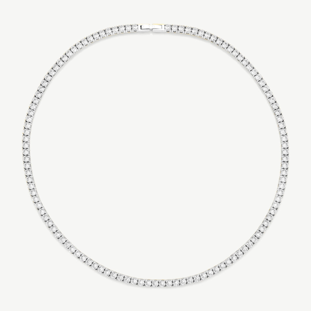 D.Louise Silver Luxe Tennis Necklace