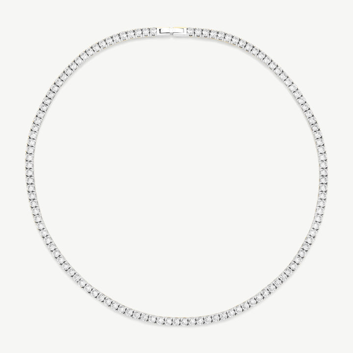D.Louise Silver Luxe Tennis Necklace