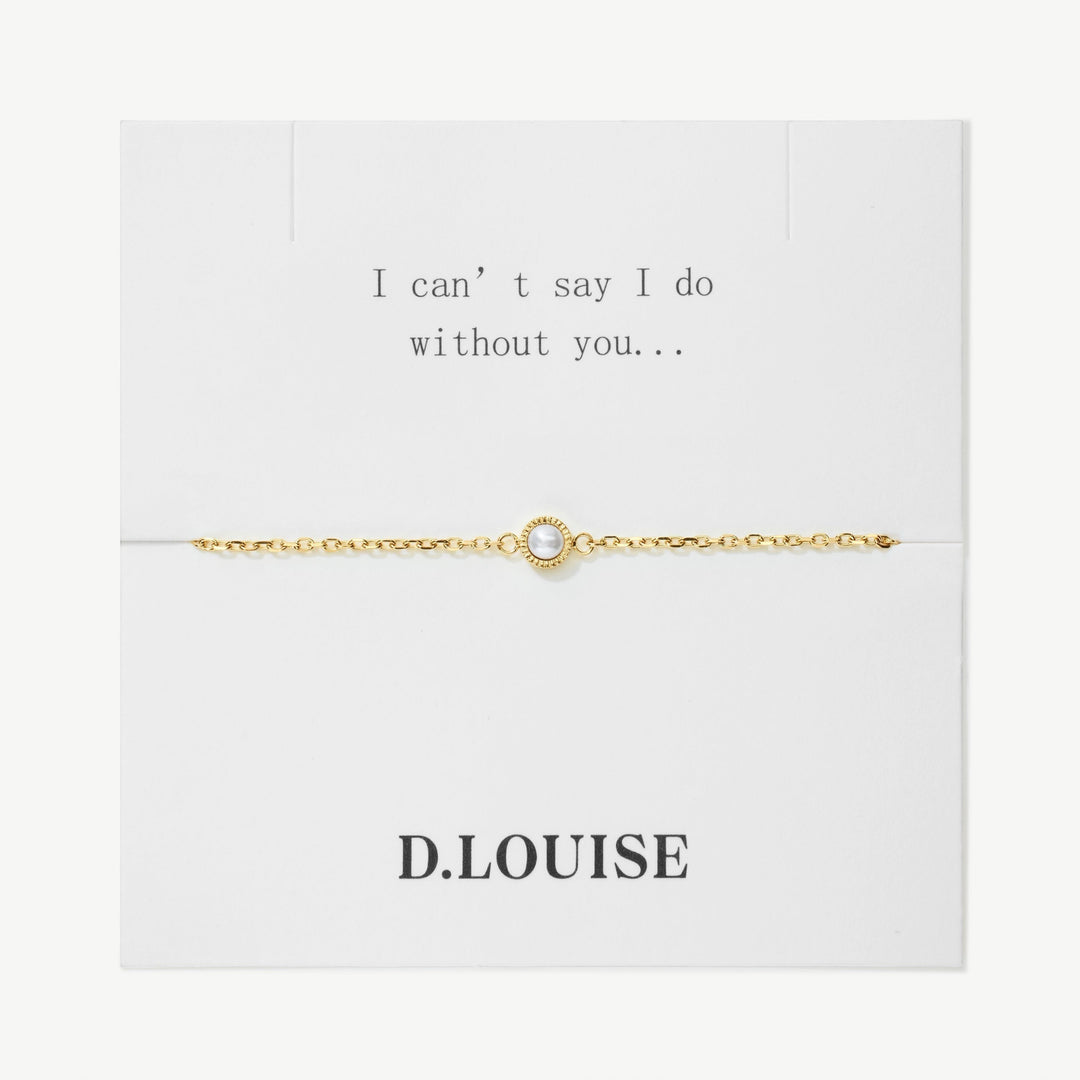 D.Louise Dainty Pearl Bridesmaids Bracelet