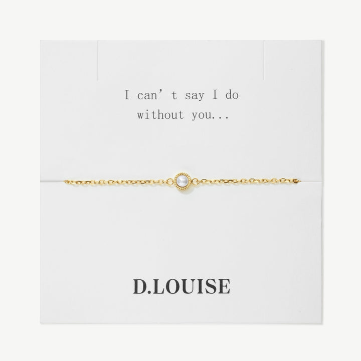D.Louise Dainty Pearl Bridesmaids Bracelet