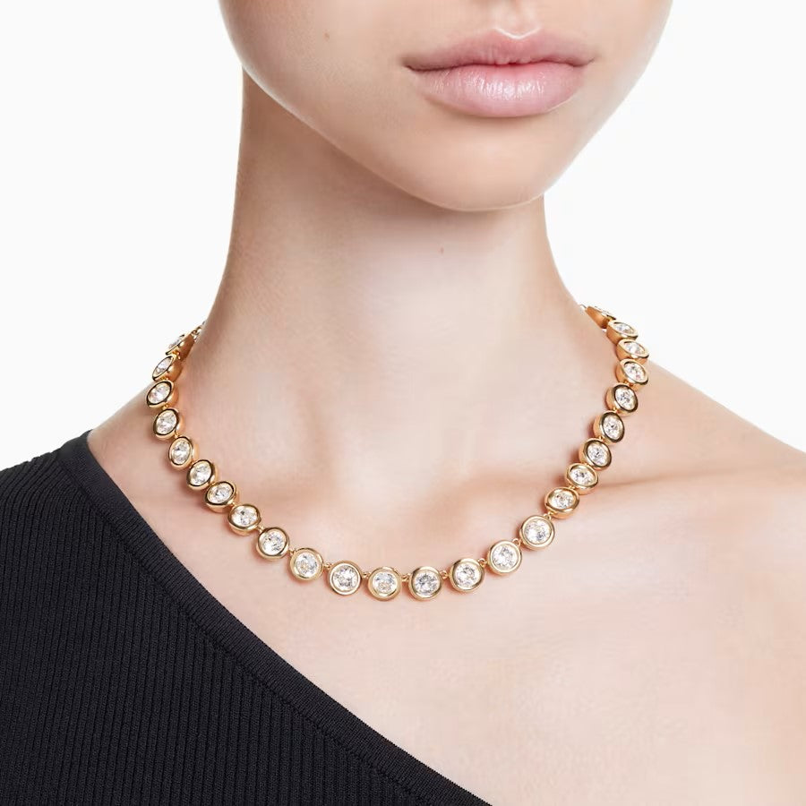 Swarovski Imber Tennis Necklace - White Gold Tone Plated