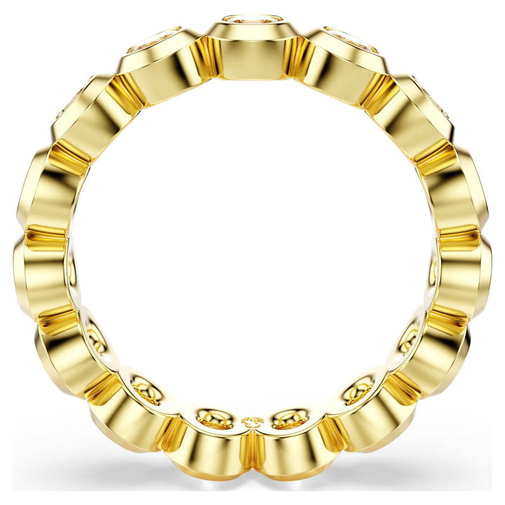 Swarovski Imber Round Cut Ring - White with Gold Tone Plating