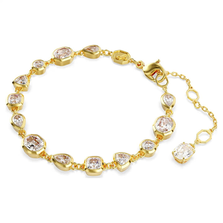 Swarovski Imber Tennis Bracelet Mixed Cuts - White with Gold Tone Plating 5705471