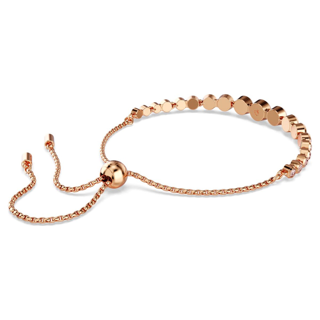 Swarovski Imber Tennis Bracelet Mixed Round Cuts - Pink Rose Gold-Tone Plating - 5718204
