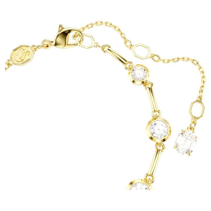 Swarovski Imber Tennis Bracelet Mixed Round Cuts - White with Gold Tone Plating - 5705465