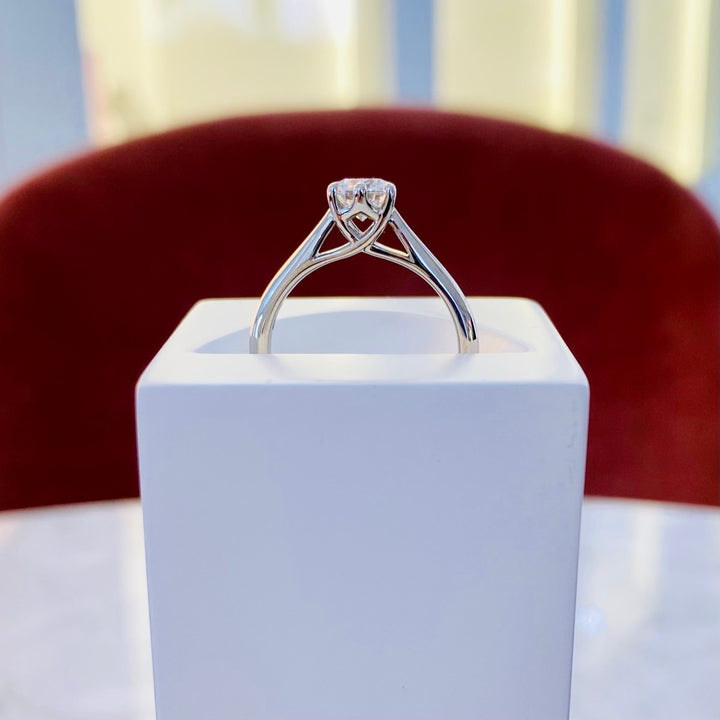 Brilliant Cut Diamond Engagement Ring in Platinum - 0.70ct 6 claw ENG24815