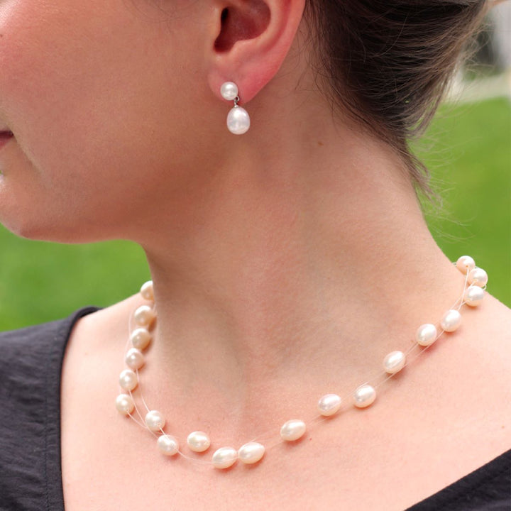 Jersey Pearl Dew Drop Earrings - 1757323